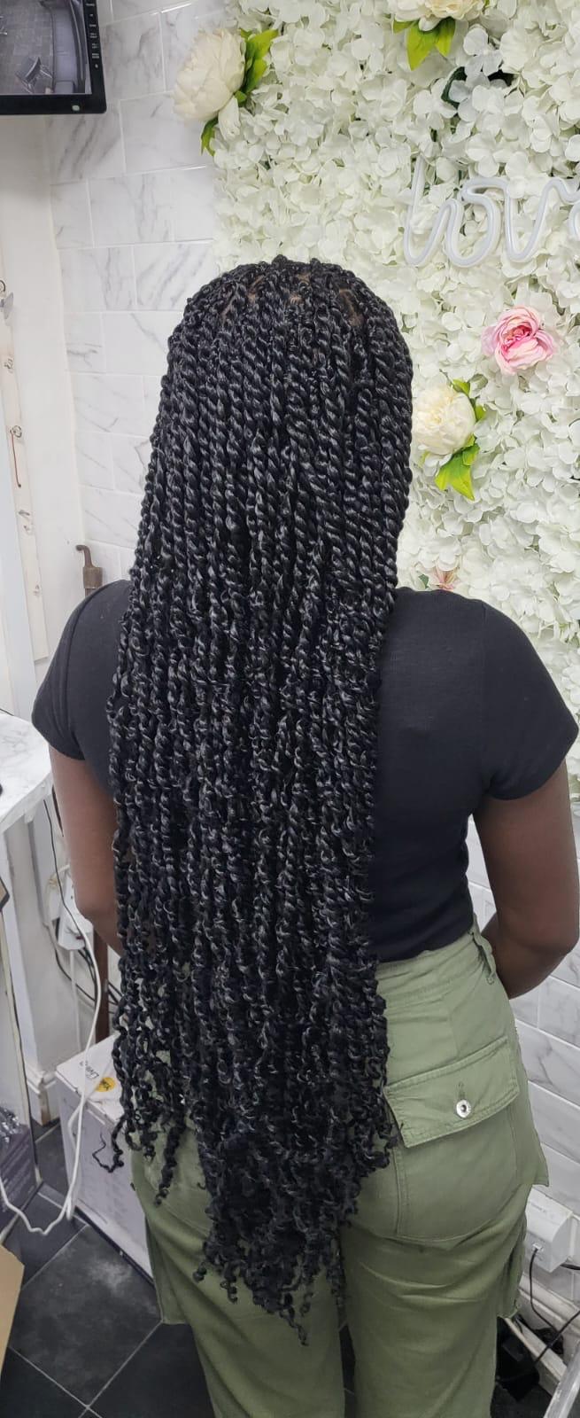 Long twist braids