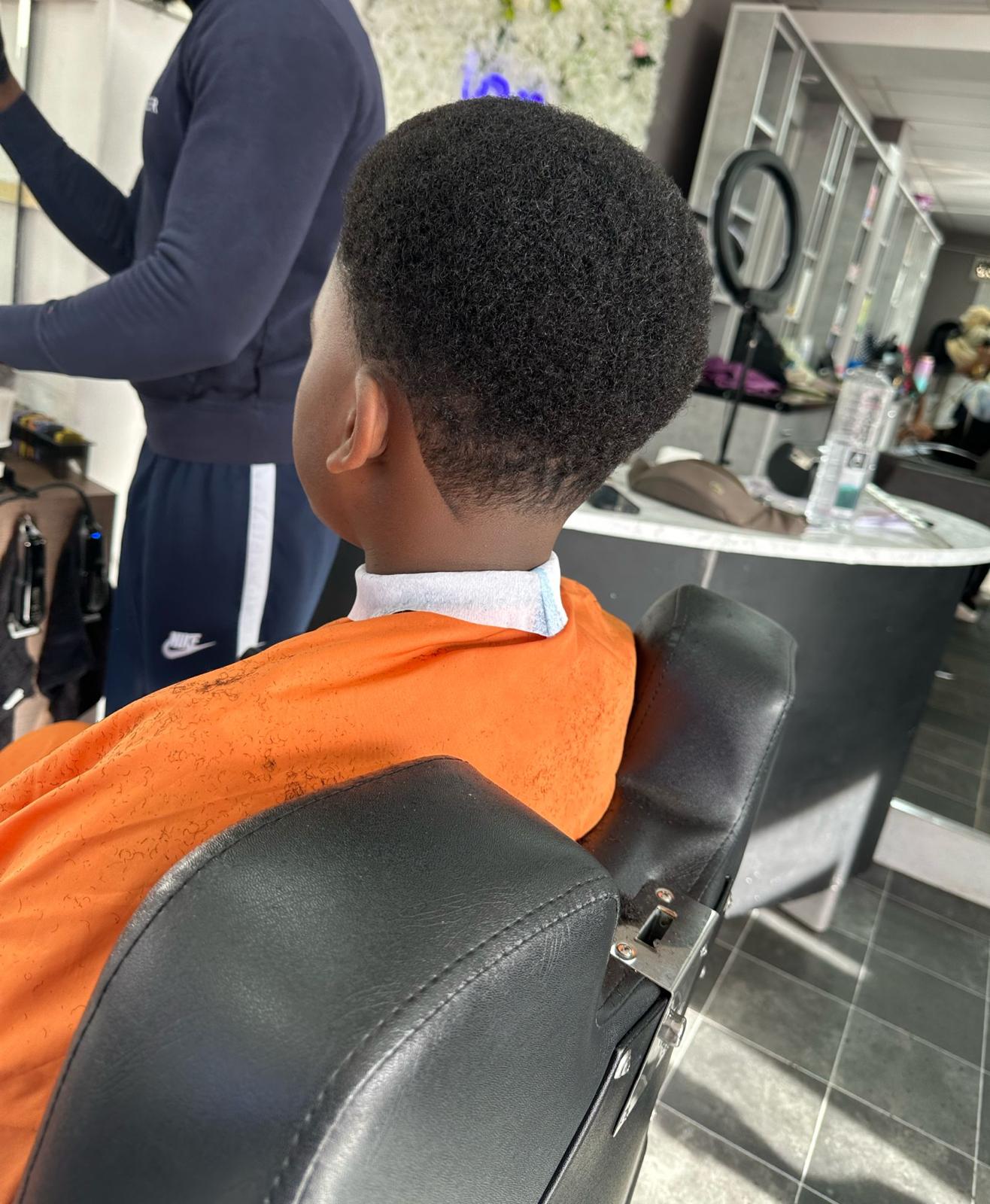 Clean fade for young client