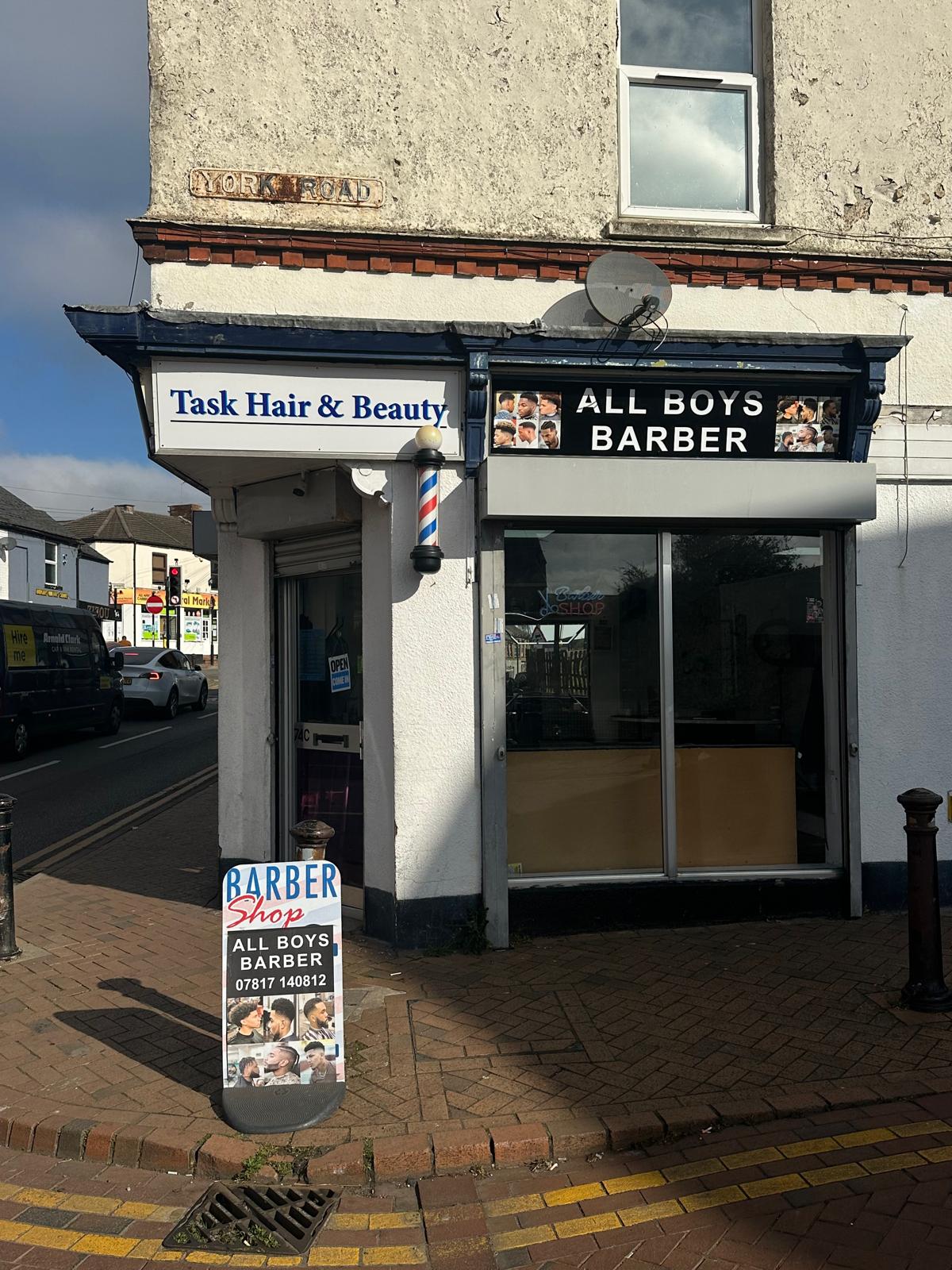 All Boys Barbers shop exterior